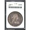 1796 S$1 Small Date, Small Letters Fine 15 ANACS. B-1, BB-66, R.3. The borders have areas of deep gr