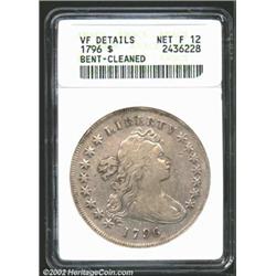 1796 S$1 Small Date, Large Letters--Bent, Cleaned--ANACS. VF Details, Net Fine12. B-4, BB-61, R.3. D