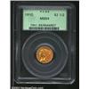 1910 $2 1/2 MS64 PCGS. A lovely near-Gem with a bold strike and bright lemon-gold patina. Nicely pre