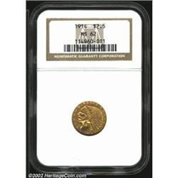 1914 $2 1/2 MS62 NGC. The satiny surfaces display a bit of olive coloring. Important notice: We expe
