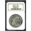 1801 S$1 AU58 NGC. B-1, BB-211, R.3. Die State II. This is Bolender's so-called "Wide Date" variety.