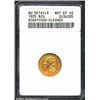 Image 1 : 1835 $2 1/2--Scratched, Cleaned--ANACS. AU Details, Net XF40. McCloskey-1, R.2. A harshly cleaned Qu