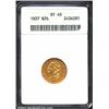 Image 1 : 1837 $2 1/2 XF40 ANACS. McCloskey-B, R.3. Although not a well struck coin, the stars, legends, and d