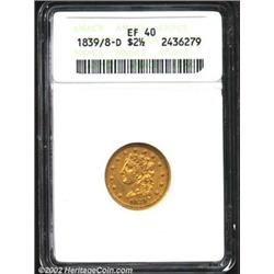 1839/8-D $2 1/2 XF40 ANACS. The 1839-D is not a particularly scarce issue, but it remains one of the