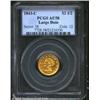Image 1 : 1843-C $2 1/2 Large Date AU58 PCGS. Winter 5-D, the only known dies. In addition to larger digits, t