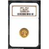 Image 1 : 1846 $2 1/2 AU58 NGC. This early P-mint Quarter Eagle has an enticingly low mintage of just 21,598 p