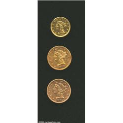 1852 $2 1/2 Quarter Eagle XF40 Mounts Removed, Cleaned Uncertified, bright from the cleaning with ol