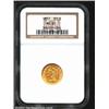 Image 1 : 1857 $2 1/2 MS61 NGC. An attractive example that has surprisingly clean surfaces. The strike is rela