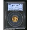 Image 1 : 1859 $2 1/2 New Reverse AU58 PCGS. Sparkling orange toning over lustrous fields obscures most of the
