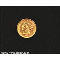 1861 $2 1/2 Old Reverse AU50 Uncertified. This coin was previously offered as lot 7289 in our April.