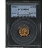 Image 1 : 1872-S $2 1/2 MS62 PCGS. Well struck except for the left leg of the eagle. The fields have a few wis
