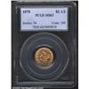 Image 1 : 1878 $2 1/2 MS63 PCGS. The pearly-orange obverse and deep russet-gold reverse show only a few minor.