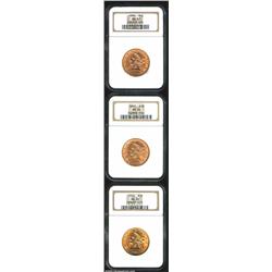 1896 $10 MS62 NGC, well struck with good luster and a few lesser luster grazes; 1897 MS62 NGC, light