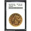 Image 1 : 1875-CC $20--Cleaned--ANACS. AU Details, Net XF45. A lightly cleaned Double Eagle that is relatively