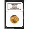 1908 $10 Motto MS62 NGC. A solidly detailed example that has extensive luster and only a few small c