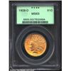 1909-D $10 MS63 PCGS. An underrated Indian Eagle despite a not overly generous delivery of 121,540 c
