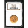 1909-S $10 MS60 NGC. Modestly abraded on the obverse, the reserve has suffered a longer, deep scratc