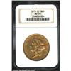 Image 1 : 1876-CC $20 AU50 NGC. A relatively clean Carson City example that has greenish gold color and no sho
