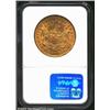 Image 2 : 1876-S $20 MS61 NGC. Rich, yellow surfaces with considerable luster. Some abrasions on the face, as.