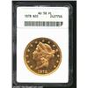 Image 1 : 1878 $20 AU58 Proof Like ANACS. The reflective fields retain nearly all of their original luster. Wh