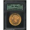 Image 1 : 1878 $20 MS61 ICG. Breen-7270, "very rare." The reverse is die doubled, most noticeably on DOLLARS a