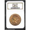 Image 1 : 1882-S $20 MS61 NGC. The rose-gold patina is especially rich on the reverse. Attractive despite a fe