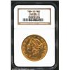 Image 1 : 1884-CC $20 AU50 NGC. Nice, golden-yellow surfaces with light wear on the highest points and conside