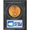 Image 2 : 1885-S $20 MS62 PCGS. Well struck with considerable luster. A number of scattered luster grazes in t