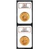 Image 1 : 1888 $20 AU58 NGC, this is a boldly defined example with a somewhat subdued, yet still partially lus