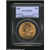 Image 1 : 1888 $20 MS62 PCGS. A well struck and flashy representative. The reverse is relatively clean, while.