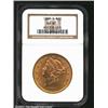 Image 1 : 1889-S $20 MS61 NGC. The fields are much cleaner than might be expected for the grade, but the eye-a