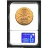 Image 2 : 1892 $20 MS62 NGC. A solid Mint State example of this rarely encountered P-mint Double Eagle. Fully.