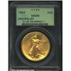Image 1 : 1907 $20 High Relief, Wire Rim MS66 PCGS. A direct order from President Theodore Roosevelt overruled