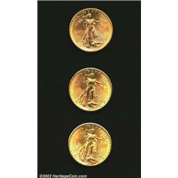 1911-D $20 AU50 Uncertified; 1924 AU55 Cleaned Uncertified, a little lackluster from the cleaning, y