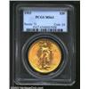 1915 $20 MS63 PCGS. More lustrous than one might expect from an MS63 and sharply defined throughout.