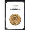 1915-S $20 MS65 NGC. An impressive Gem with immaculate surfaces and a bold strike. The lower left ob