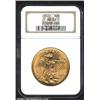 1922 $20 MS63 NGC. A flashy greenish-gold example with a few tiny alloy spots on the reverse. Nicely