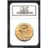 1923 $20 MS62 NGC. Sharply struck except for the Capitol building. A lustrous coin that is not parti