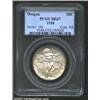 1938 50C Oregon MS67 PCGS. Faint yellow-gold and lilac patina. A sharply struck Superb Gem with good