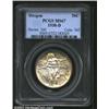 1938-D 50C Oregon MS67 PCGS. Satiny and mostly white, with yellow hints on the peripheries. great ey