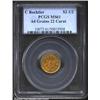 (1837-42) $2 1/2 C. Bechtler Quarter Eagle, 64G. 22C. MS61 PCGS. K-11, R.6. Another, and even finer.
