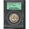 Image 1 : 1921 50C Alabama MS65 PCGS. The otherwise golden tinged patina deepens ever so slightly to dove-gray