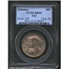 Image 1 : 1921 50C Alabama 2x2 MS65 PCGS. An original example with thick mint frost beneath the even gray-rose