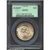 Image 1 : 1936 50C Albany MS66 PCGS. A lustrous Gem that has a nearly pristine obverse. A coin that spent many