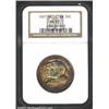 Image 1 : 1937 50C Antietam MS67 NGC. The margins have deep golden-brown, aqua, and violet patina, while the p