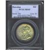 Image 1 : 1928 50C Hawaiian MS65 PCGS. The obverse has rich lemon-gold patina except for a peripheral band of.