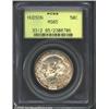 Image 1 : 1935 50C Hudson MS65 PCGS. This tab toned example exhibits iridescent golden-tan patina on the obver