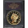 Image 1 : 1855 $50 Restrike Kellogg & Co. Fifty Dollar PR65 PCGS. A brilliant, deeply mirrored cameo proof. St