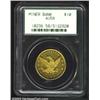 (1849) $10 Miners Bank Ten Dollar AU58 PCGS. K-1, R.6. Unlike the previous piece, which was struck i