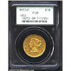 1852 $10 Moffat & Co. Ten Dollar VF20 PCGS. K-8, R.6. Beginning January 12, 1852, 8,650 Ten Dollar G